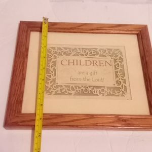 Vintage home decor "children are a gift from the Lord